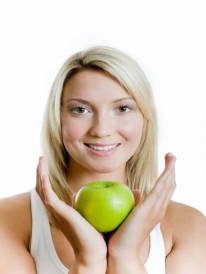 Lady with fruit 